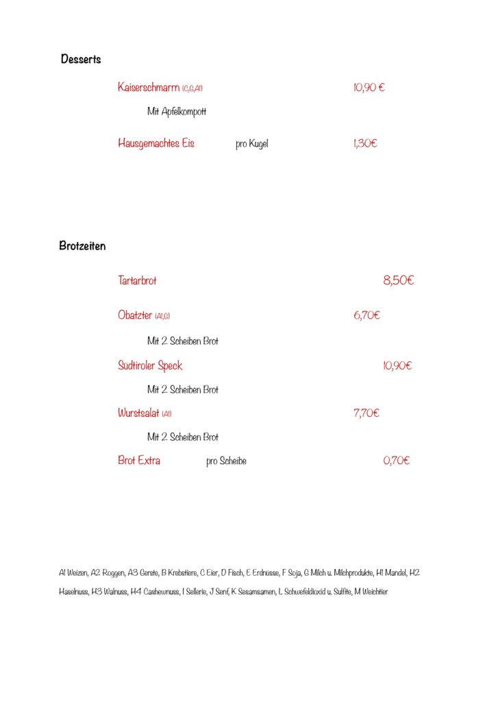 Unsere Karte | Isarklause Restaurant – Weinstube Landshut